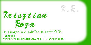 krisztian roza business card